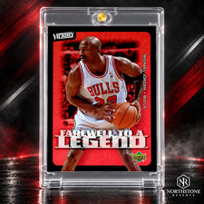 Michael Jordan Card Refractor 90’s INSERT SILVER HOLO FOIL BULLS JERSEY #23 NBA picture
