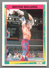 1995 WWF Merlin  - #95 British Bulldog - topps action packed picture