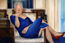 Parsing Bill Clinton Photo 24x36 Jeffrey Epstein Painting Print picture