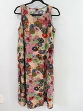 Emery Rose Women's Floral Tunic Maxi Dress M Abstract Boho Maximalist picture