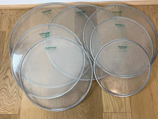 LUDWIG Lot of 7x CH-Batter DRUM HEADS 70s 80s Vtg Clear 10-12-13-14-15-16-18-in. picture