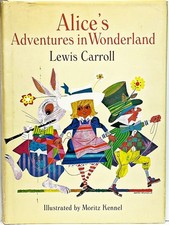 1971 Rare ALICE in Wonderland 60 COLOR PLATES vtg ill hc SWISS ART Lewis CARROLL picture
