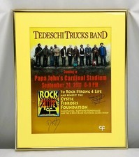 Tedeschi Trucks Band Signed Framed Concert Poster 2011 Rock Strong 4 Life picture