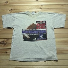 Vintage 90s Northwestern University  Wildcats Rose Bowl 1996 Football Shirt - L picture