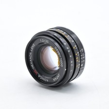 Konica UC Hexanon 35mm f2 MF Black Lens 