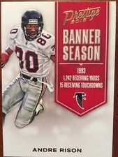 2016 Panini Prestige Football Andre Risen Banner Season Insert #36 picture