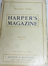 1907 August Harper's New Monthly Magazine Science/Travel/Stories/Illus/Twain picture