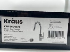 Kraus KPF-2620CH Oletto Pull Down Kitchen Faucet Chrome Finish Dual Function picture