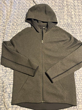 Lululemon Men’s Gray Full Zip Hooded Hoodie Solid Pockets Long Sleeve picture