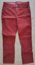 Pre-Owned St. John's Bay Women's Straight Leg Rust Corduroy Pants Size 10 - FREE picture