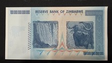 UNC Reserve Bank Of Zimbawe One Hundred Trillion Dollars Banknote World Paper picture