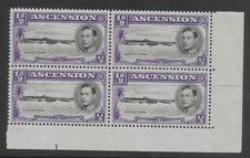 Ascension KGVI 1938 SG 38 MNH Block of Four Perf 13.5 picture