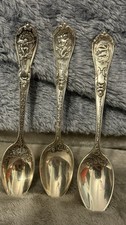 Zodiac By Gorham 3 Sterling Silver Spoons -Virgo, Pisces, Sagittarius 4 1/8