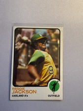 1973 Topps #255 Reggie Jackson Oakland Athletics HOF MVP Season Vintage Card picture