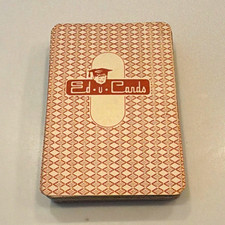 Ed-u-Cards Vintage Pre-1970 Art Theme Illustrated Playing Cards Deck Full deck picture
