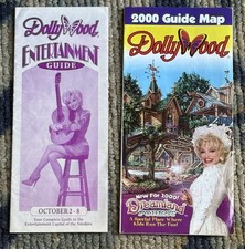 Dollywood 2000 Amusement Park Guide Map Brochure Lot Tennessee Dreamland Forest picture