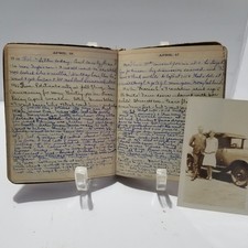 RARE 1920s Female 5-Year Diary 1924-1928 Flapper Romance, Drama completed picture