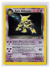 DARK ALAKAZAM POKEMON TEAM ROCKET 1/82 RARE UNLIMITED HOLO picture