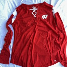 Fanatics WISCONSIN BADGERS long Sleeve XXL SHIRT picture