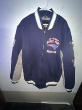 NFL New England PATRIOTS 4 Time Super Bowl CHAMPIONSHIP Cotton Jacket Medium picture