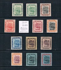 Brunei 1908-22 - ¢ to $1 View of Brunei River - SC 13/37 [SG 34-46] MINT T2 picture