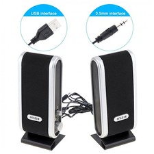 PC Computer Speakers 2.0 Stereo USB 3.5 mm Jack Desktop Laptop Clear Sound picture