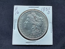 1885-O AU/UNC MORGAN SILVER DOLLAR 90% $1 COIN US (A16) picture