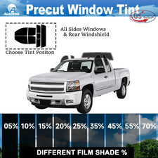 PreCut Window Film For Chevy Silverado 1500 Extended Cab 2007-13 Any Tint Shade picture