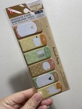 DAISO Alpaca “Animal Party” Message Page Marker, Sticky Note Brand new picture