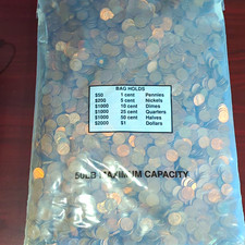 5000 (34.3lb) 95% COPPER  Pennies Bulk- Bullion Unsearched picture