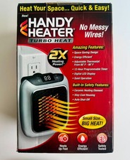 Handy Heater Turbo Heat Plug In Wall Outlet Space Heater 800W picture