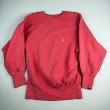 Vintage Champion Reverse Weave Sweatshirt Pink Coral Made in USA Mens Medium picture