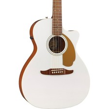 Fender Newporter Player LimitedEdition AcousticElectric Guitar Arctic White picture
