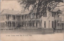 Tulane Hotel Bay St Louis Mississippi MS Architecture Rotograph 1908 Postcard picture