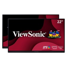 ViewSonic Dual Pack Head-Only 1080p Monitors VA2256-MHD_H2, HDMI DisplayPort picture