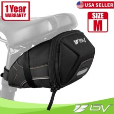 BV Bike Saddle Bag Rear Nylon Under Seat Water-Resistant Storage Pouch Medium picture
