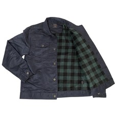 VTG 1946 Jacket Mens XL Navy Fleece Lined Button Up Workwear Coat picture