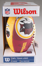 Wilson NFL Junior Size Football Washington Redskins New In Box All Weather picture