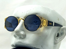 Vintage Fendi FS 241 Janus Medallion Sunglasses Gold / Black Rare Italy 80s picture