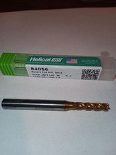 Helical Solutions 84056 4-flute square end mill, Tplus coated 0.1875