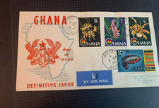 Ghana 1959 Definitive Issue, FDC By Air Mail 10/08/1959 Posted NY Wall Street picture