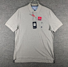 Chaps Everyday Polo Shirt Gray Cotton Mens Large Short Sleeve Golf Summer NWT picture
