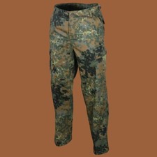 GERMAN FLECKTARN CAMOUFLAGE PANTS MILITARY BDU CARGO 6 POCKET FATIGUE TROUSERS picture