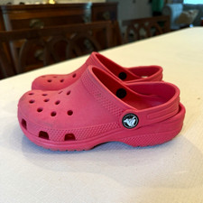 Crocs Classic Clog Kids Slip On Heel Strap red US 11 Low Top Round Toe picture