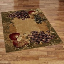 Tuscan Countryside Grapes Fruit Area Rug picture