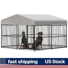 Professional 4x4x6 8x4x6 10x10x6FT Weatherproof Roof Safety Lock Dog Kennel picture