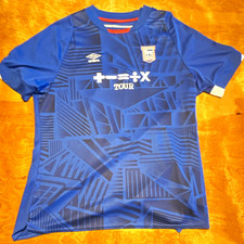 Umbro Ipswich Town Blue Home Soccer Jersey Sheeran #17 -Large picture