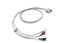 GE Datex Ohmeda ECG Cable Leadwires 3 Leads Snap Compatible - Same Day Shipping picture