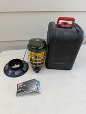 Coleman North Star 2500 Propane Lantern Amber/Yellow Glass Stand Hard Case picture