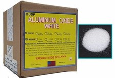 25 LBS ALUMINUM OXIDE 50 micron WHITE Polishing Blasting Media Abrasive Tumbling picture